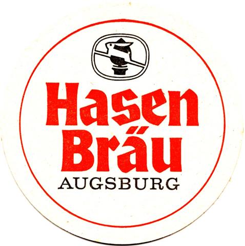 augsburg a-by hasen rund 2fbg 2-4a (215-hg wei�-oh jahreszahl-schwarzrot) 